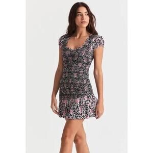 LoveShackFancy Trevor Smocked Dress Size L